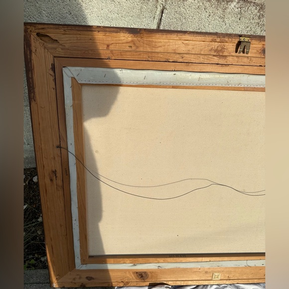 Roger Brown Oil Painting - Framed Autumn Landscape Art with Signature - Picture 8 of 10